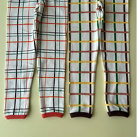 BROWN check leggings