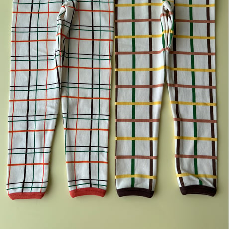 BROWN check leggings