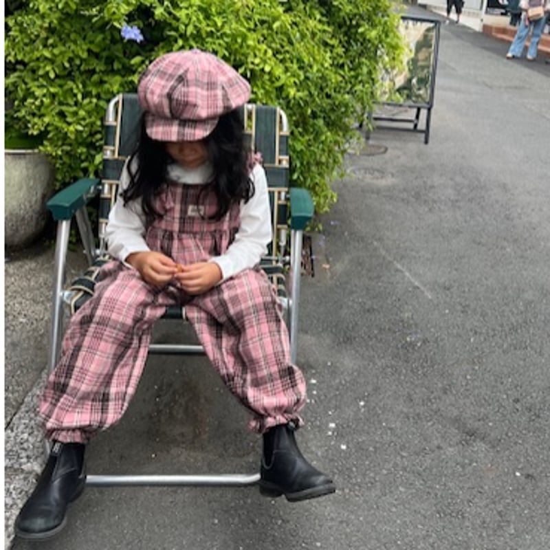 JEJEUNOSITY / pinkcheck サロペット | emasroom