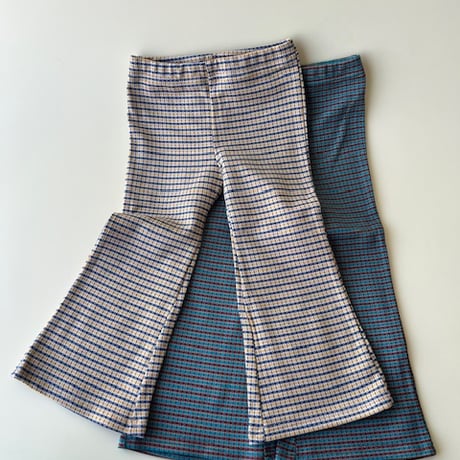 Kids flare pants 【check】
