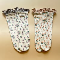 baby socks【flower×gingham】