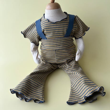 Baby strap pants【check】