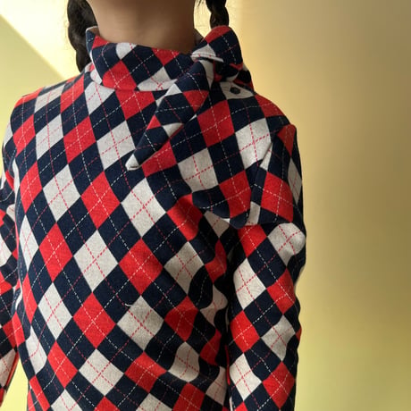 argyle kids bowtie tops