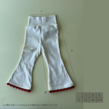 rose ribbon baby widepants