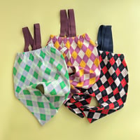 argyle  Baby strap pants