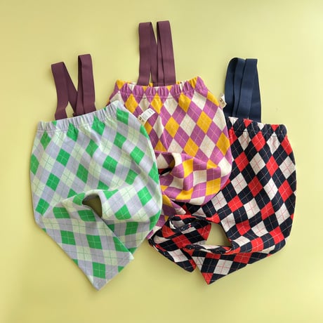 argyle  Baby strap pants
