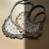 bib【flower×gingham】