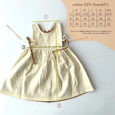 linencotton KIDS 3way bicolor DRESS