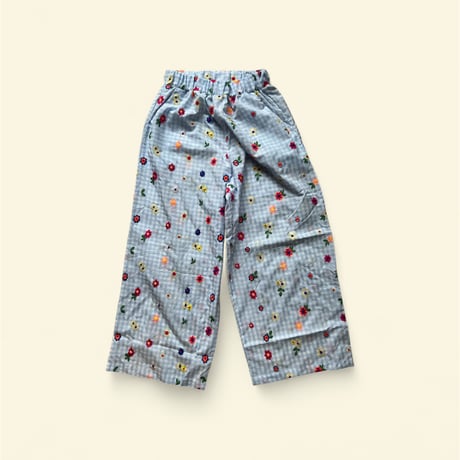 MOM embroideryflower pants