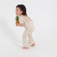 strap leggings【 Flower×gingham】