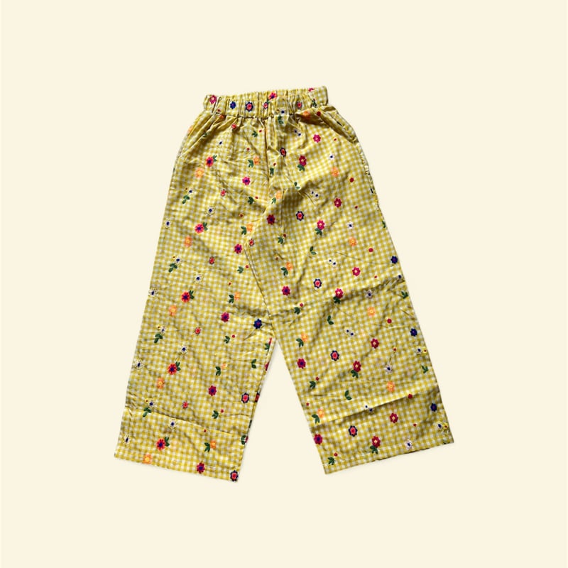 MOM embroideryflower pants | emasroom