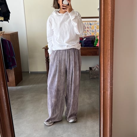 MOM corduroy wide pants