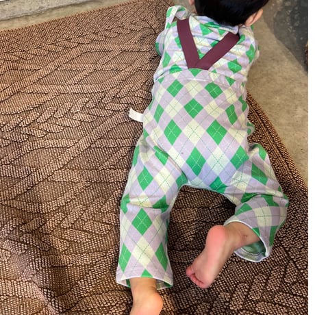 argyle  Baby strap pants