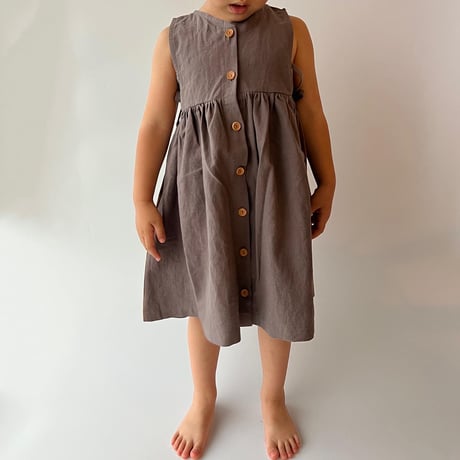 linencotton KIDS 3way bicolor DRESS