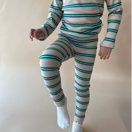 rétro border / kids leggings2311