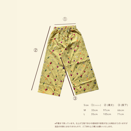 MOM embroideryflower pants