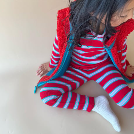 rétro border / kids leggings2311