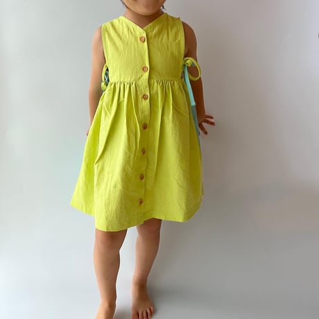 linencotton KIDS 3way bicolor DRESS