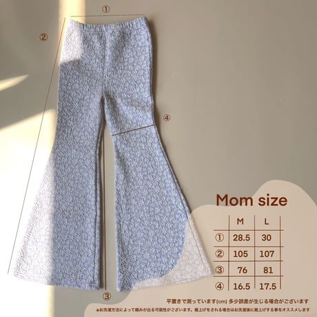 【mom 】Ｐ.Ｆ bell bottom