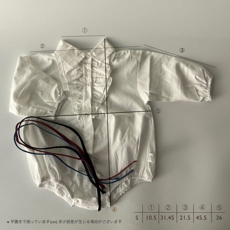 3ribbon shirt  rompers
