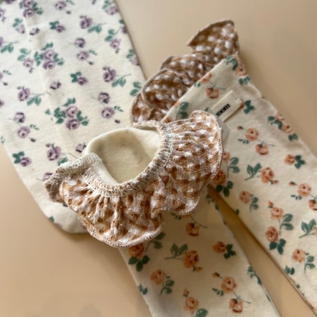 baby socks【flower×gingham】