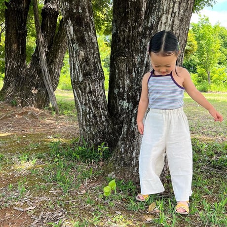 linen cotton kids straight pants