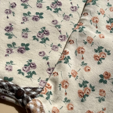 KidsTee【flower×gingham】