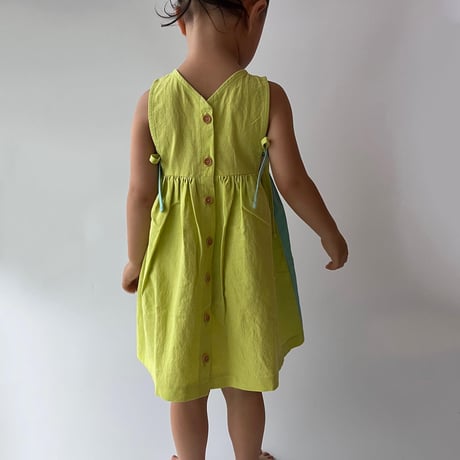 linencotton KIDS 3way bicolor DRESS
