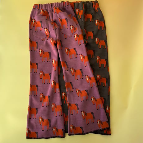 knit MOM soft flare pants