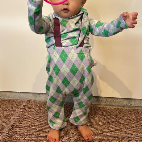 argyle  Baby strap pants