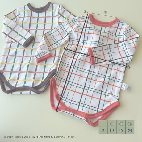 baby BROWN check rompers