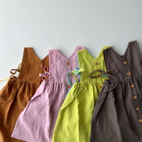 linencotton KIDS 3way bicolor DRESS