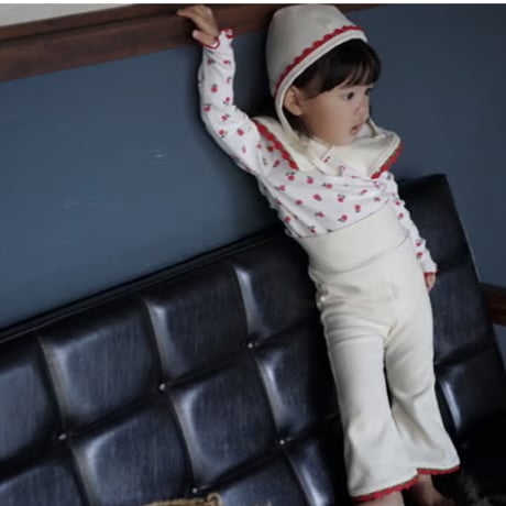 rose ribbon baby widepants