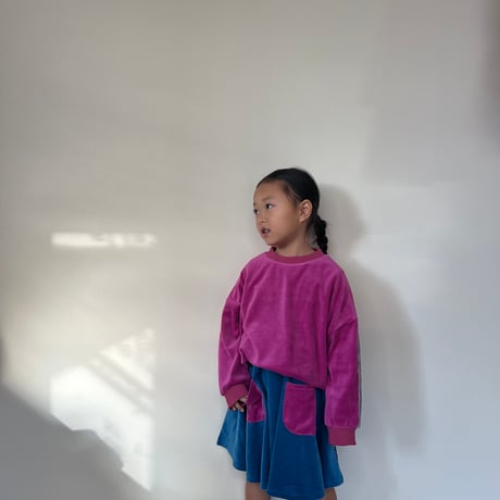 light velour sweat TOPs