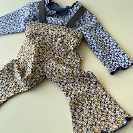 Flower baby strap pants