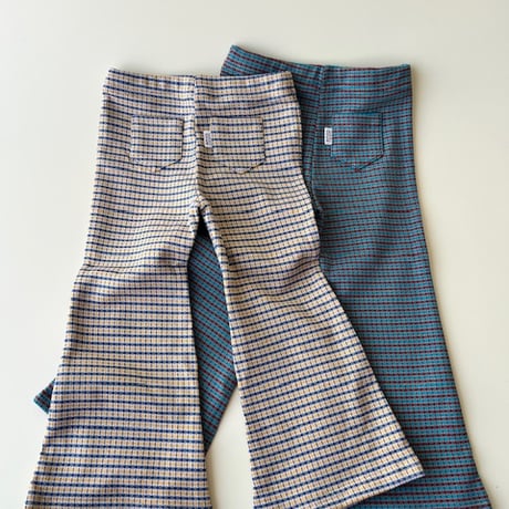 Kids flare pants 【check】