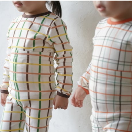 BROWN check leggings