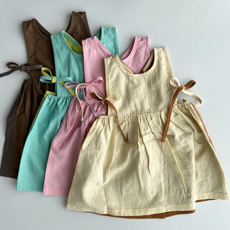linencotton KIDS 3way bicolor DRESS