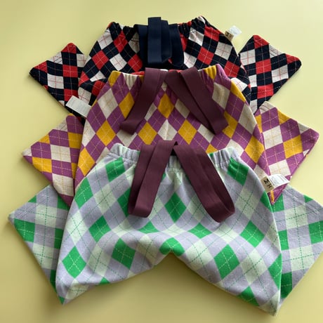argyle  Baby strap pants