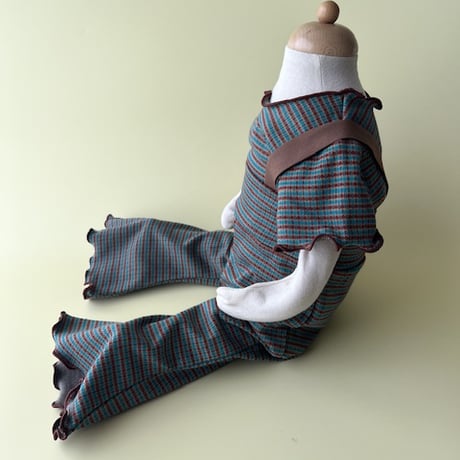Baby strap pants【check】