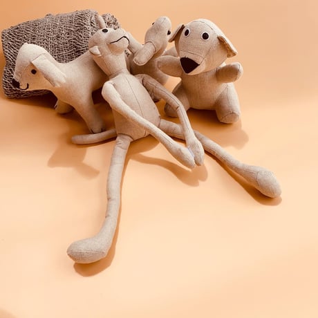 handmade linen stuffed animals