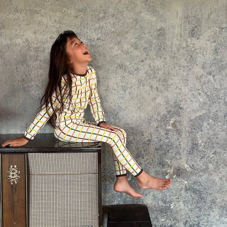 BROWN check leggings