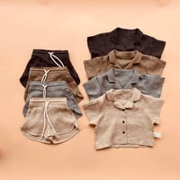 【quality time】linen shirt kids setup