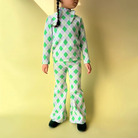 argyle kids bowtie tops
