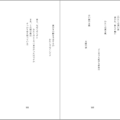小原眞紀子詩集『メアリアンとマックイン』