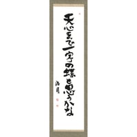 安井浩司 俳句墨書軸『天心まで一字の蝶と思うかな』（『四大にあらず』）