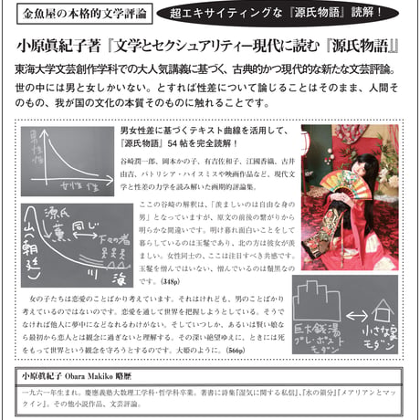 小原眞紀子 評論集『文学とセクシュアリティ－現代に読む『源氏物語』』