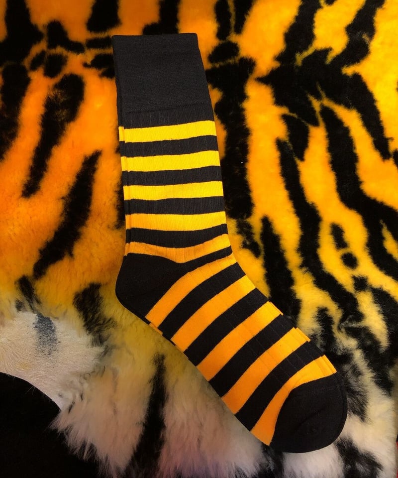 tsts striped sox black & yellow ソックス 靴下 TSTS STRIPED SOX - Mens | rroomm onlinestore（ルーム
