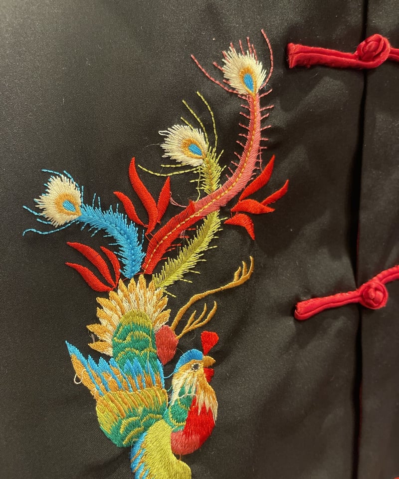ドラゴン & 鳳凰 刺繍 チャイナジャケット | GUGU