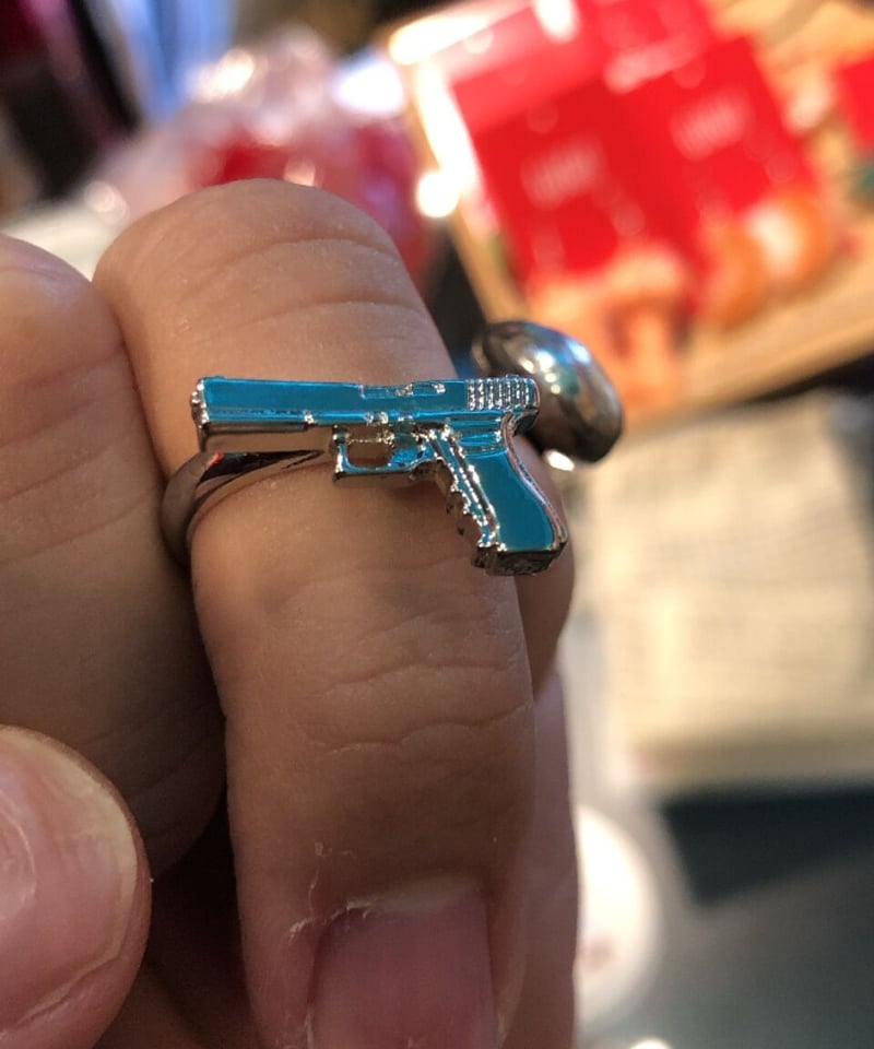 VELVET REVOLVER Ring サファイア ピストル リング 銃